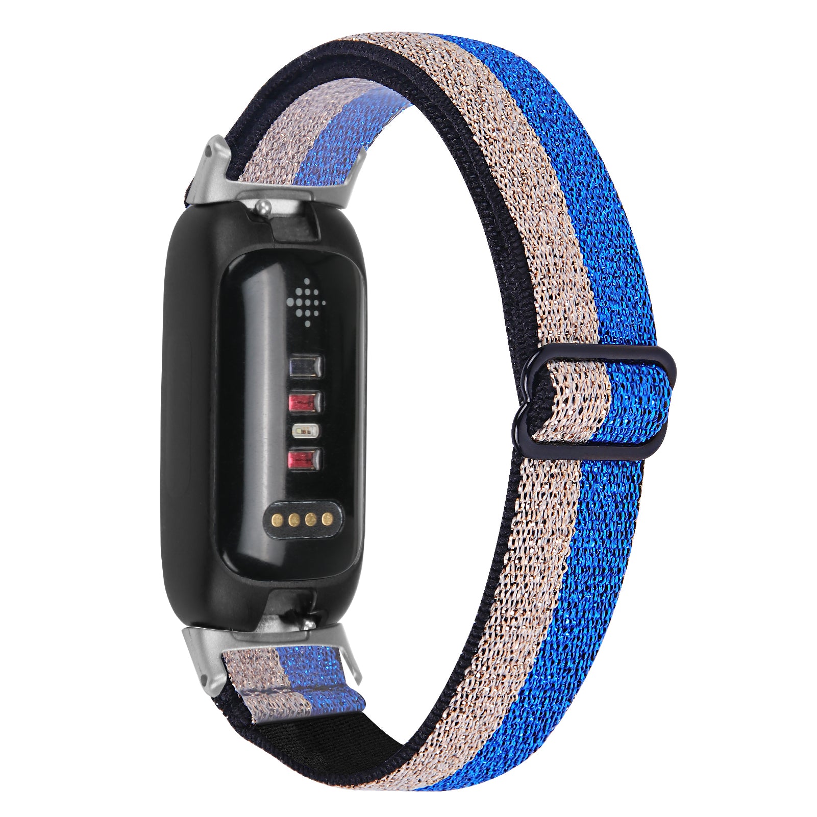For Fitbit Inspire 3 Adjustable Elastic Nylon Braided Watch Band Replacement Strap with Silver Connector For Fitbit Inspire 3 Adjustable Elastic Nylon Braided Watch Band Replacement Strap with Silver Connector